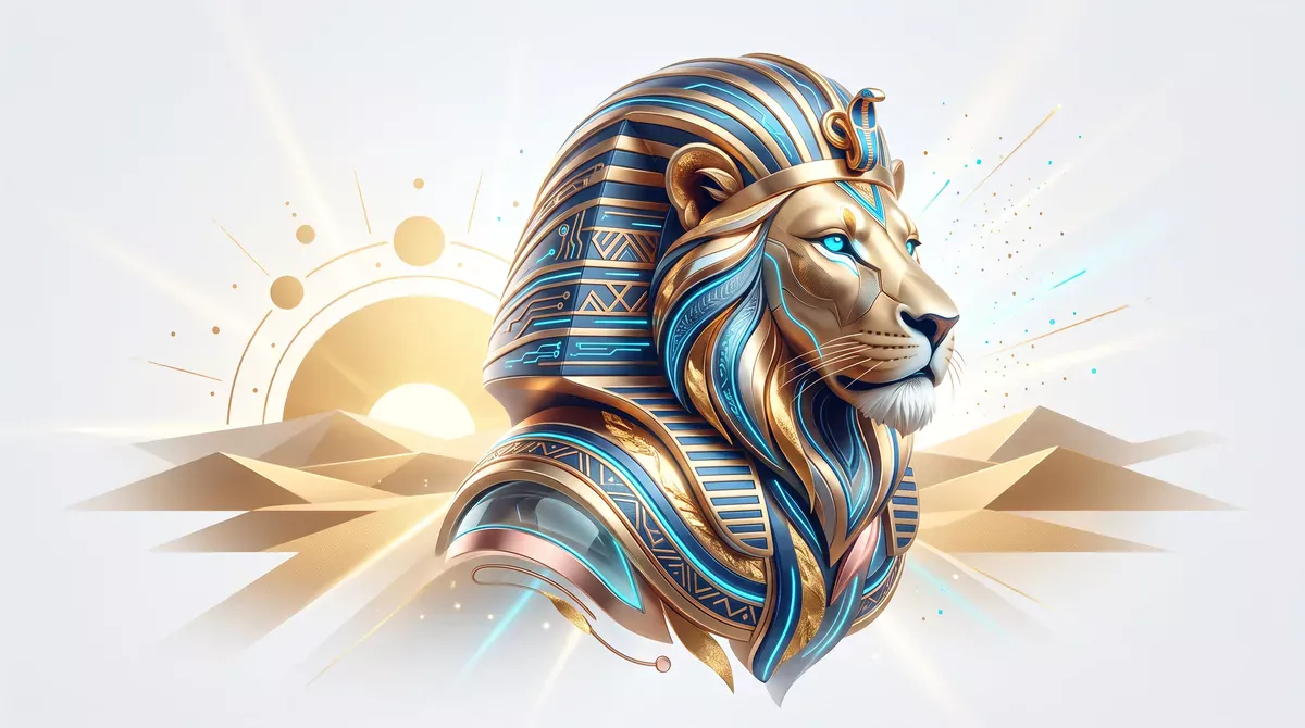 Origine du nom ERALION : le lion et le pharaon, symboles de créativité