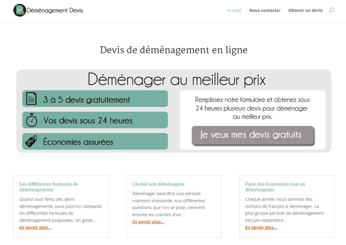 Aperçu du site Demenagement-Devis.com