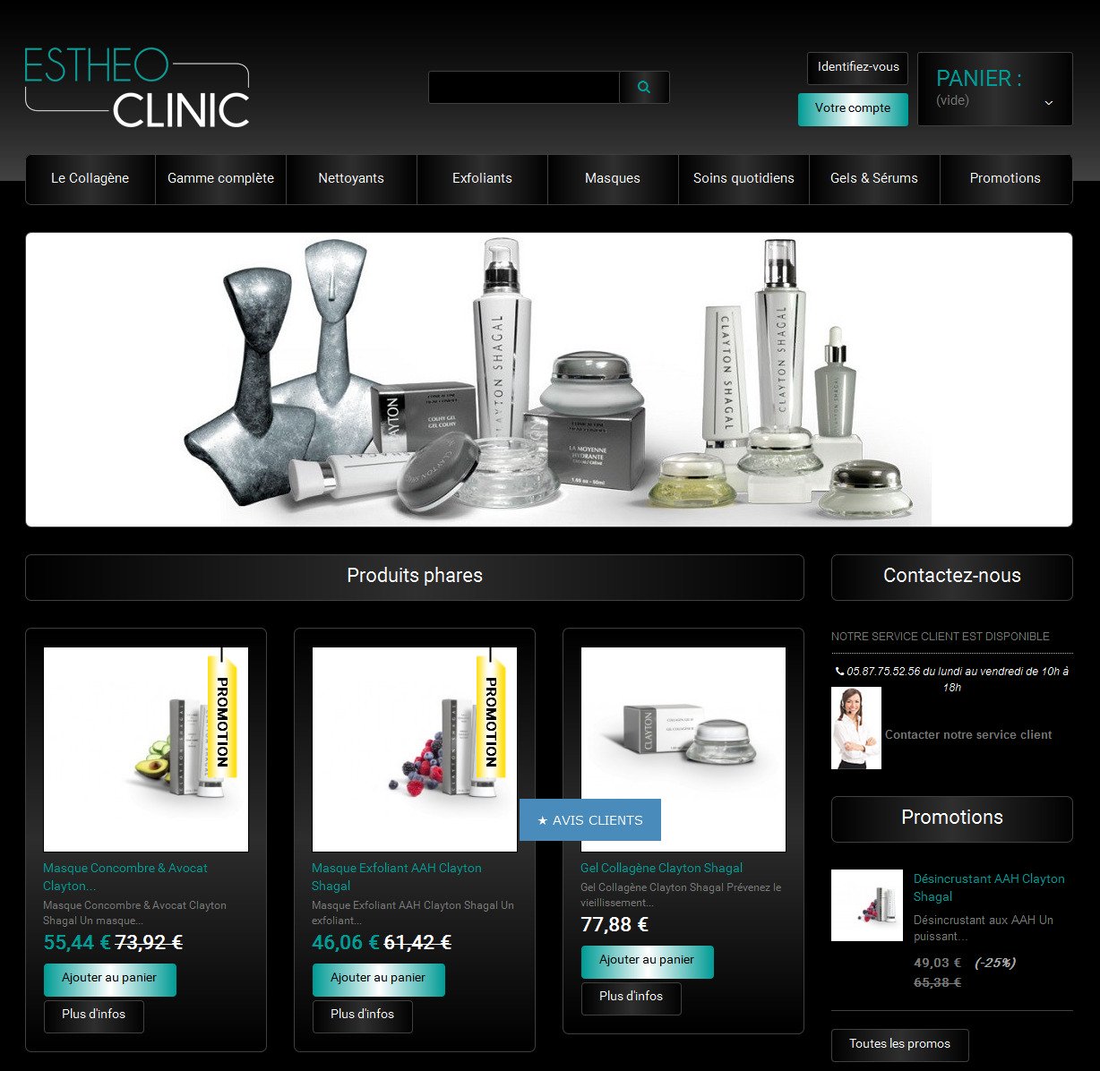 Aperçu du site EstheoClinic.fr