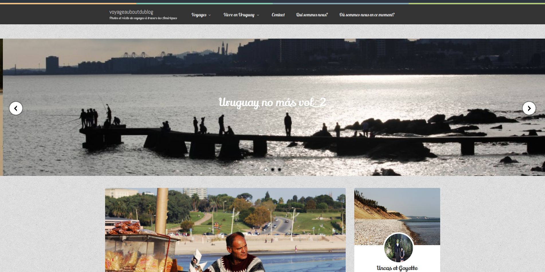Aperçu du site Voyageauboutdublog.fr