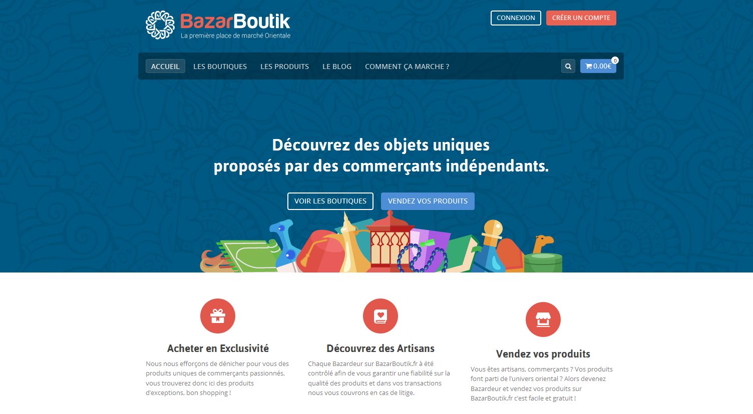 Aperçu du site BazarBoutik.fr