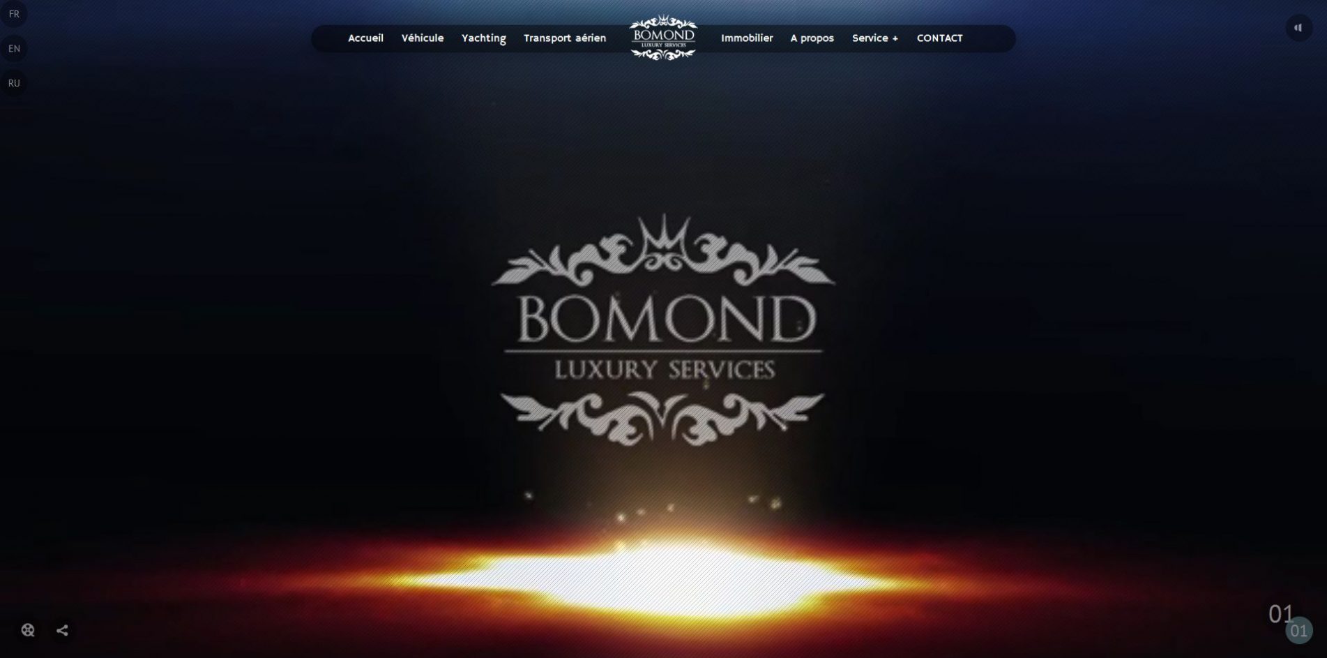 Aperçu du site BomondLuxuryServices.com
