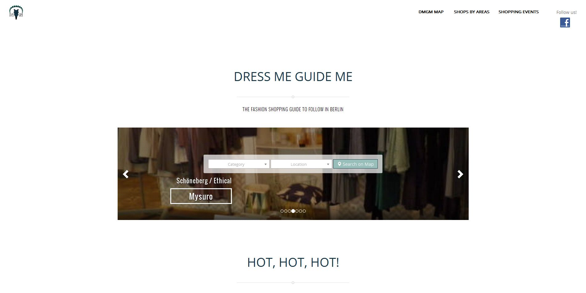 Aperçu du site DressMeGuideMe.com