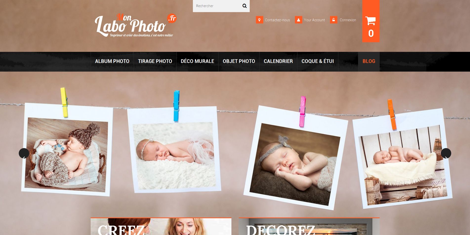 Aperçu du site MonLaboPhoto.fr