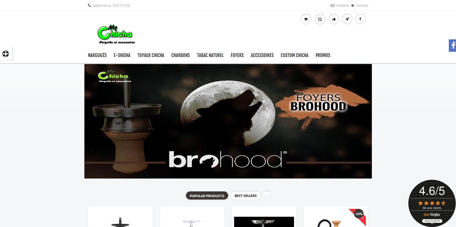Aperçu du site MyChicha.fr