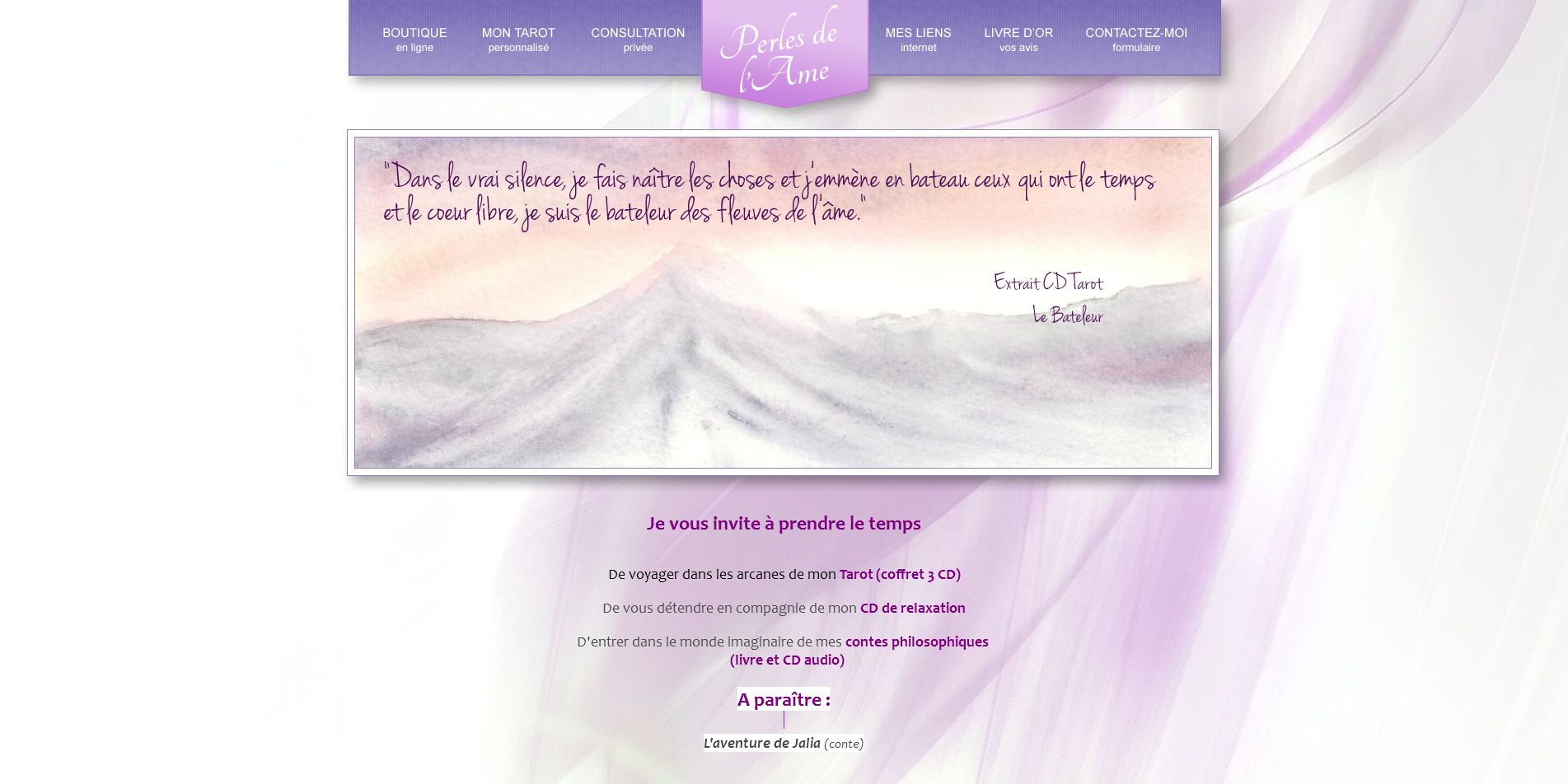 Aperçu du site Perlesdelame.ch
