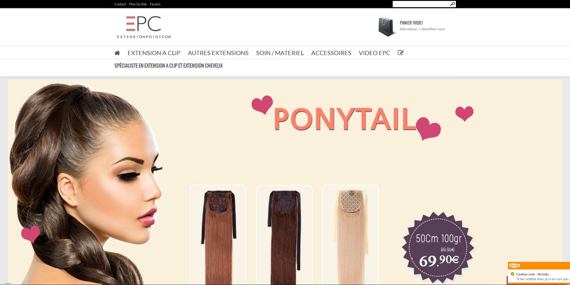 Aperçu du site Extensionpointcom.fr