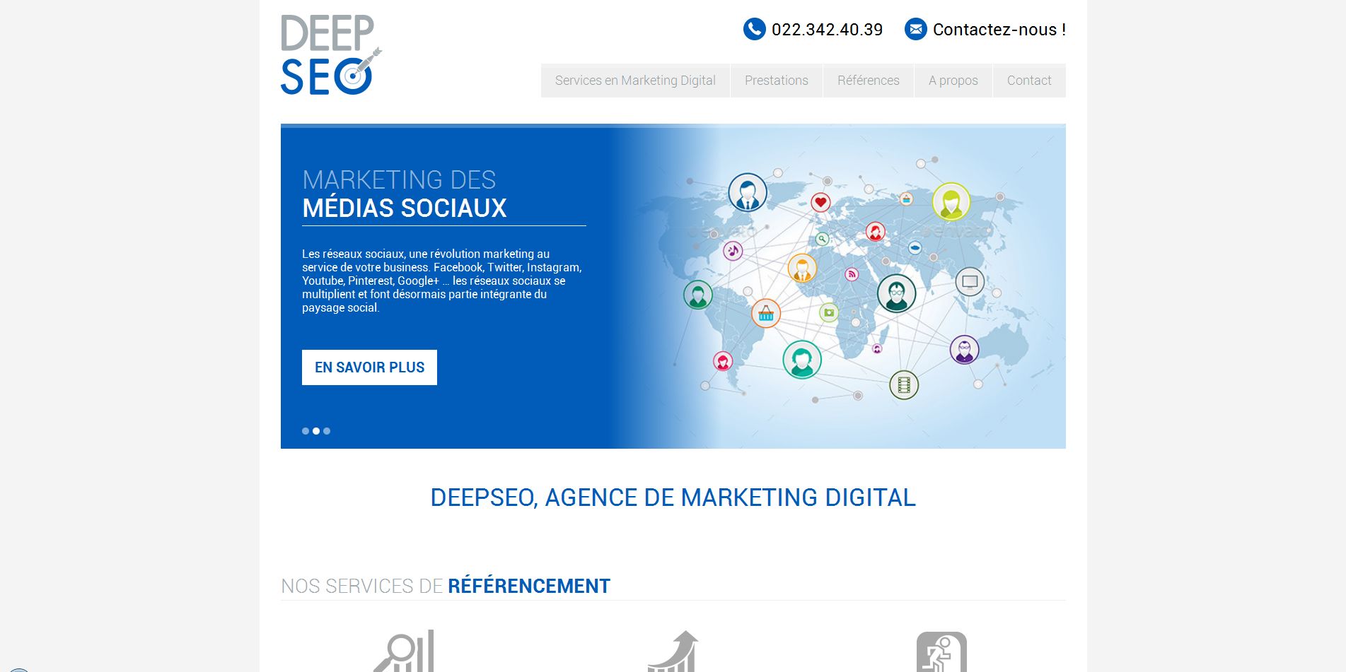 Aperçu du site DeepSEO.ch