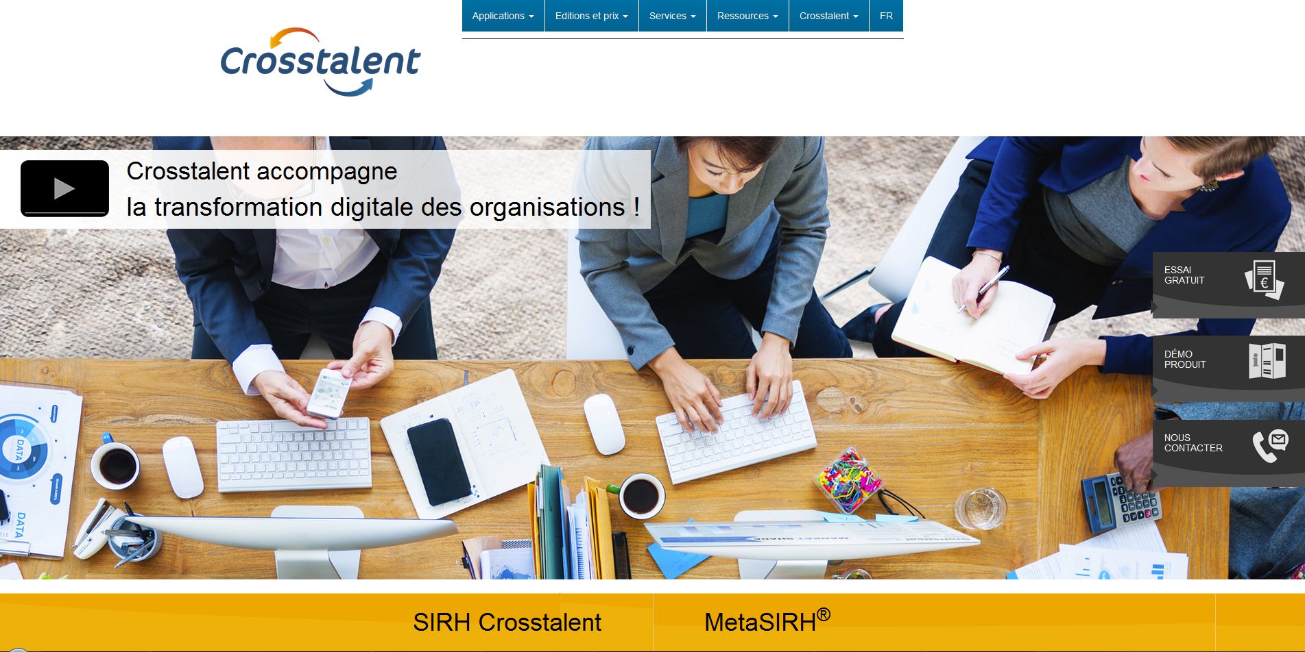Aperçu du site CrossTalent.fr