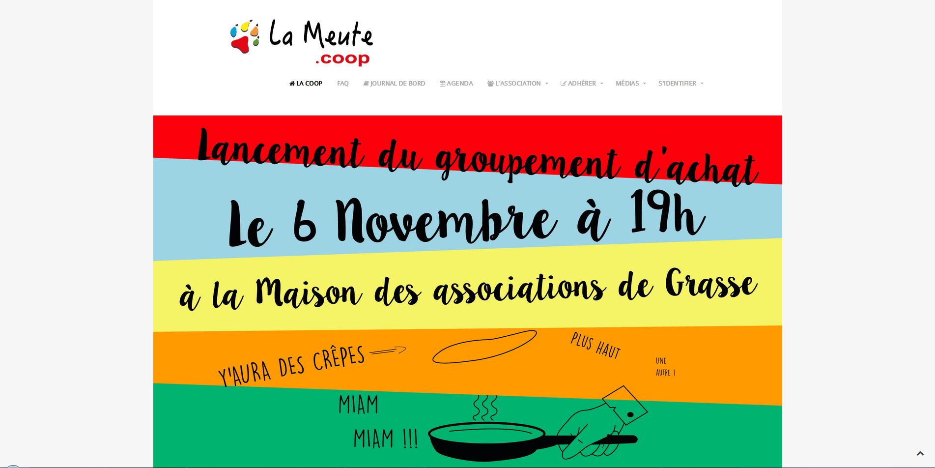 Aperçu du site CoopLaMeute.fr