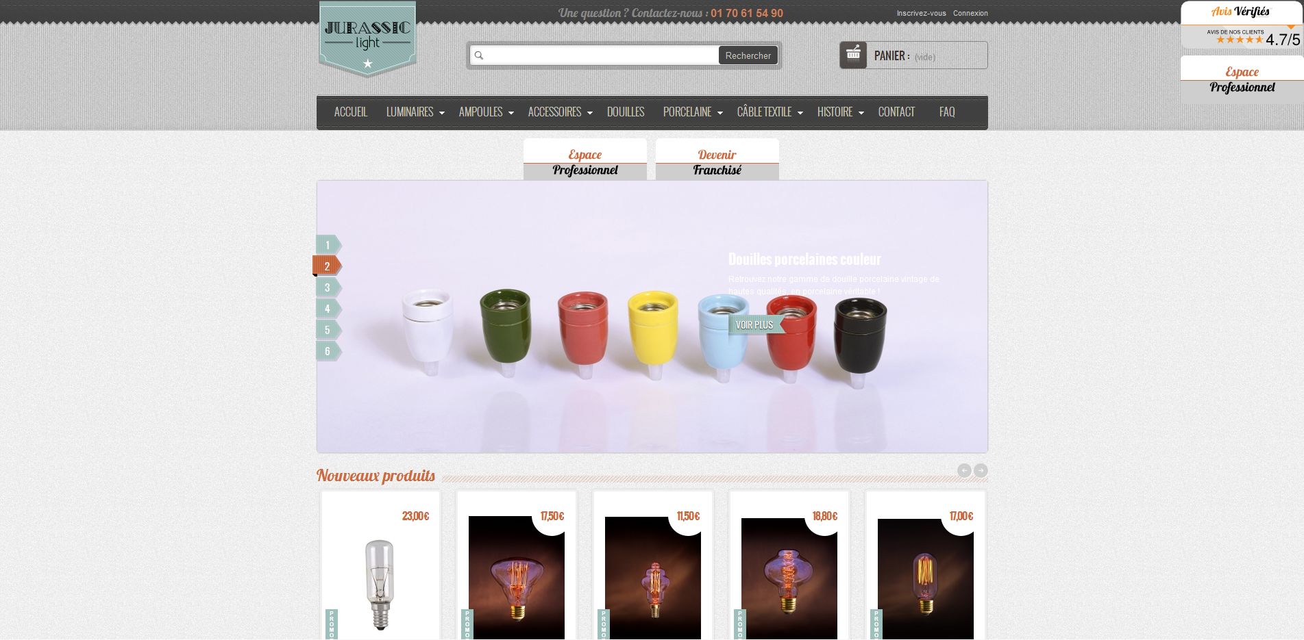 Aperçu du site Jurassic-Light.com