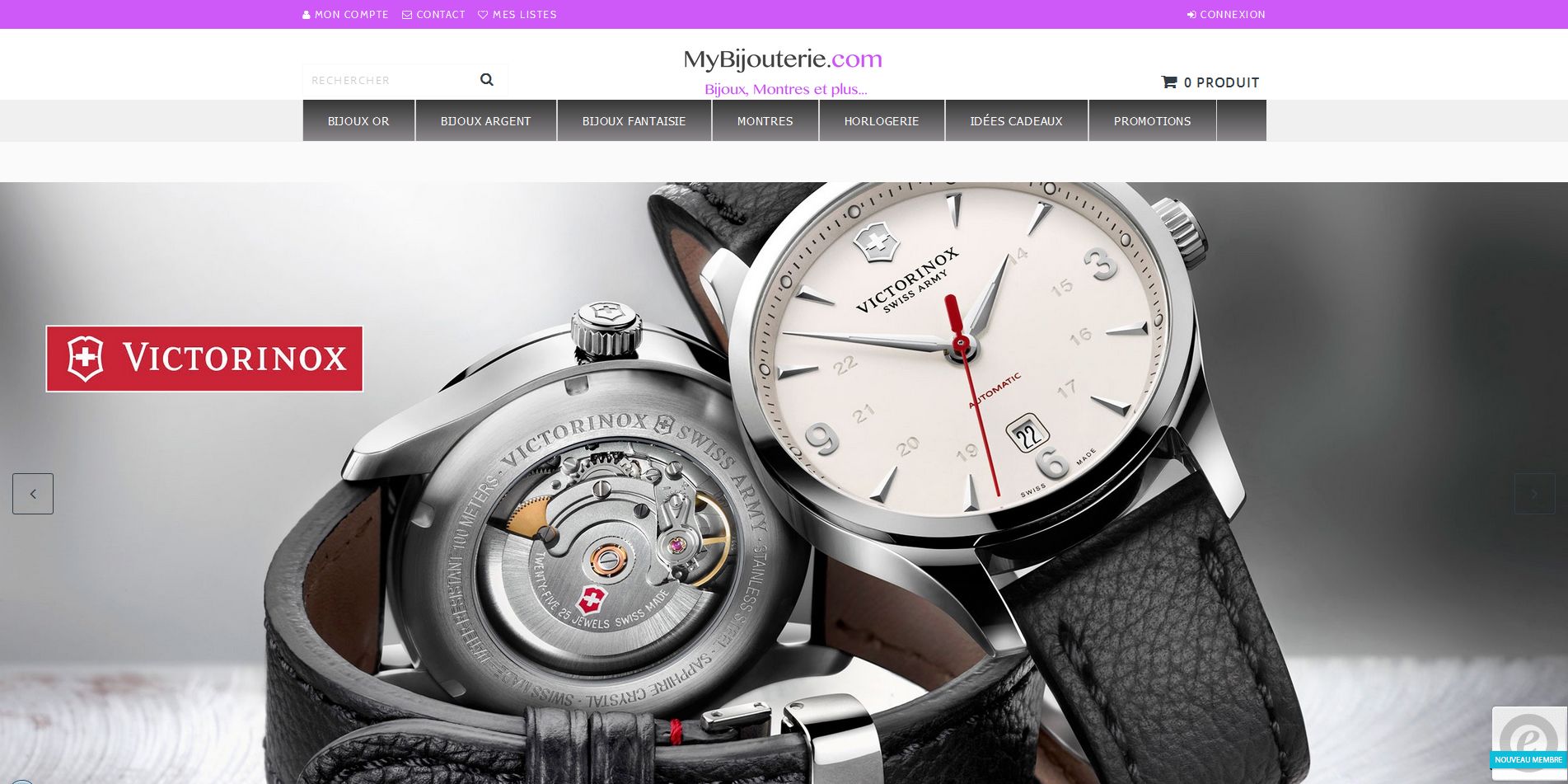 Aperçu du site MyBijouterie.com