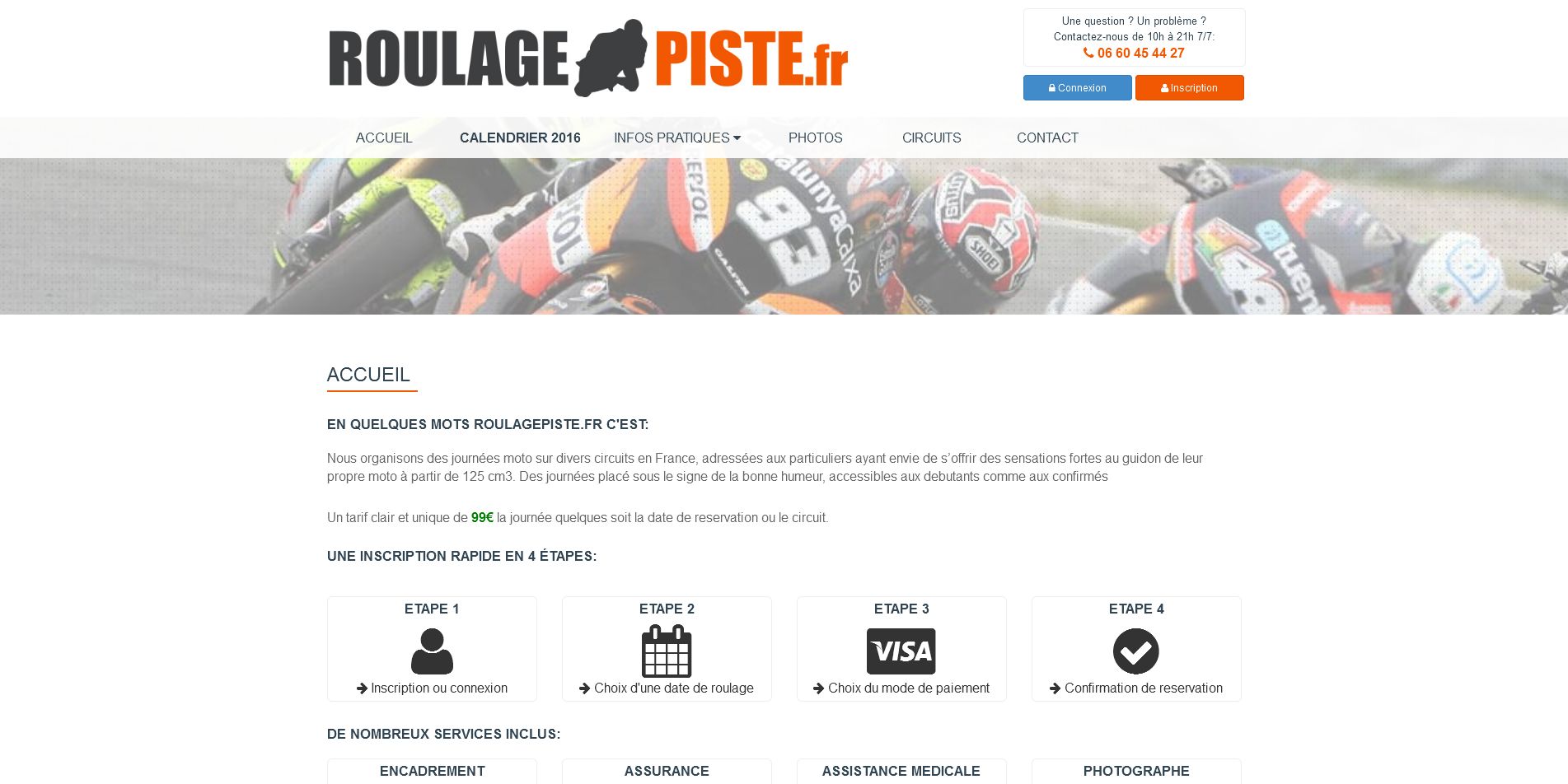 Aperçu du site RoulagePiste.fr