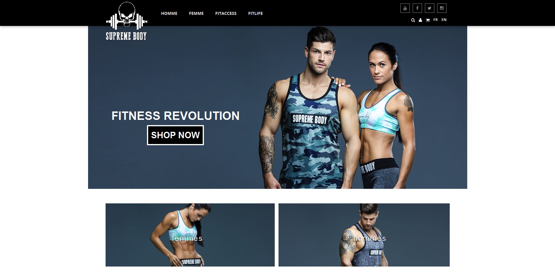 Aperçu du site SupremeBody.fr