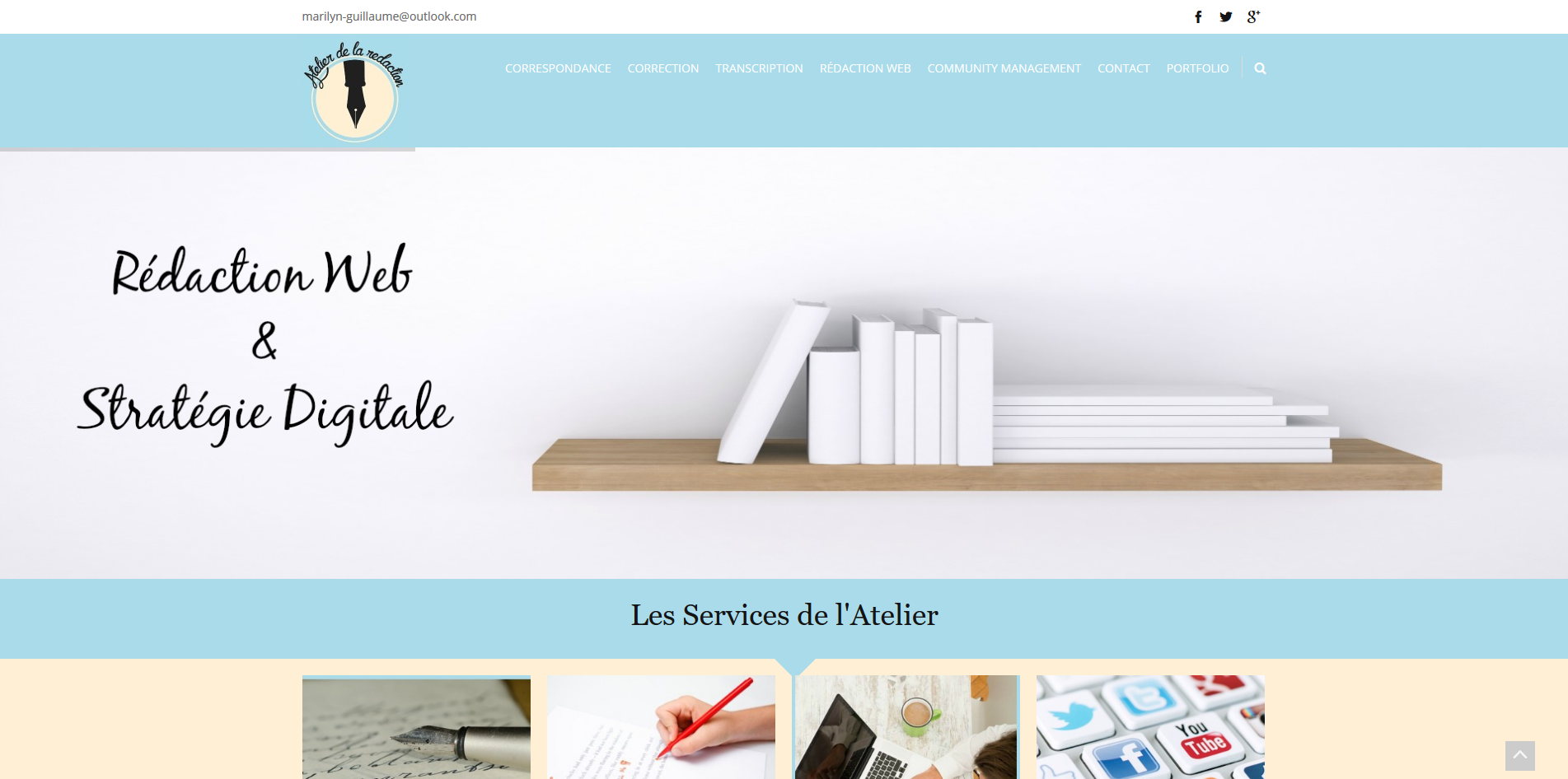 Aperçu du site Atelier-de-la-redaction.com