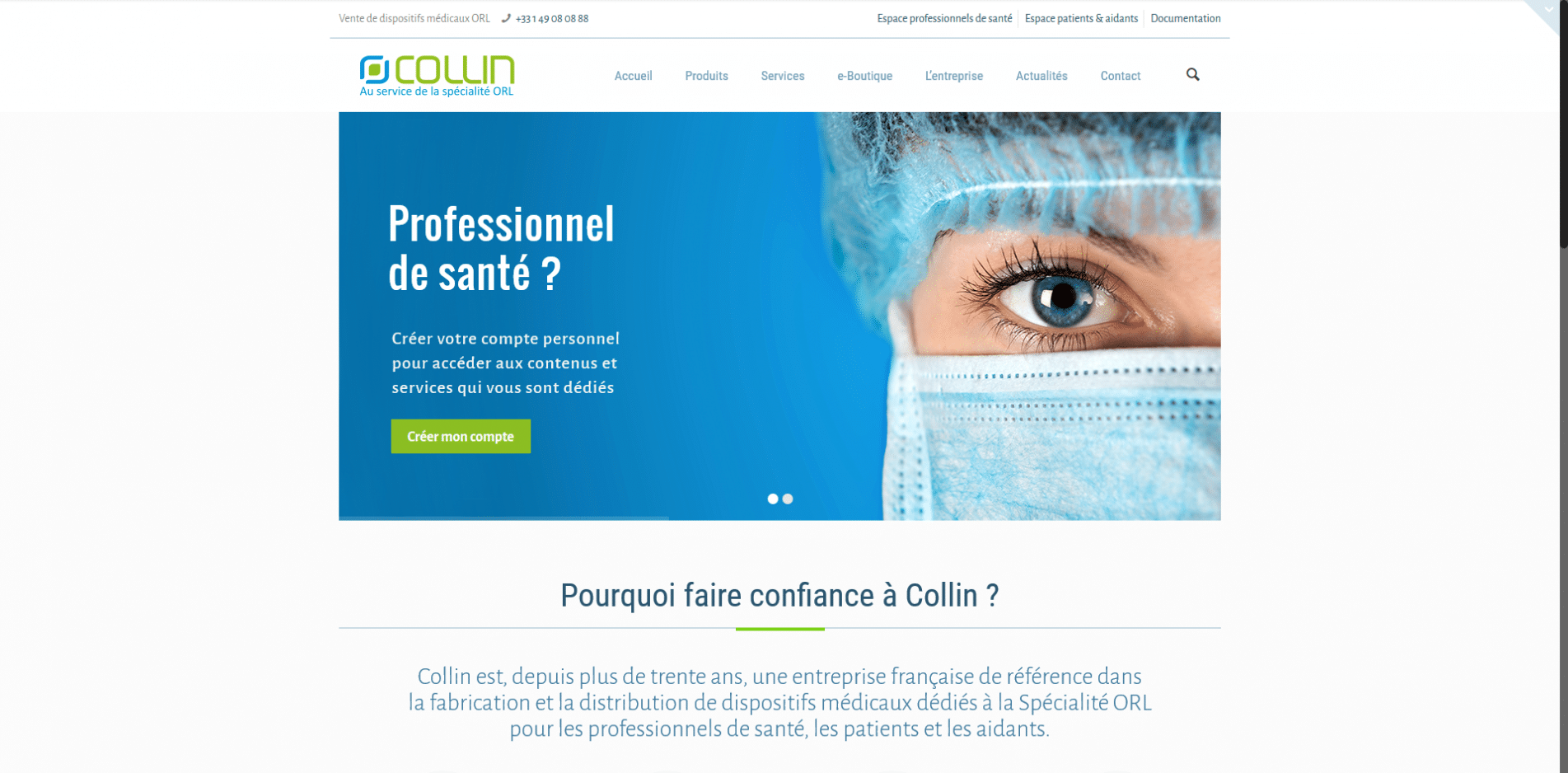 Aperçu du site Ikada.fr