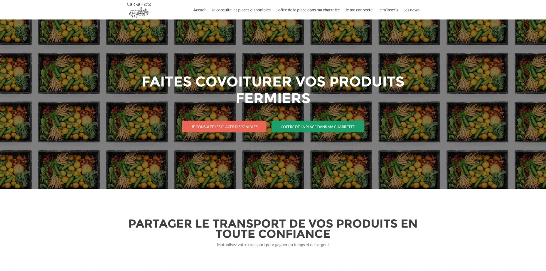 Aperçu du site LaCharrette.org