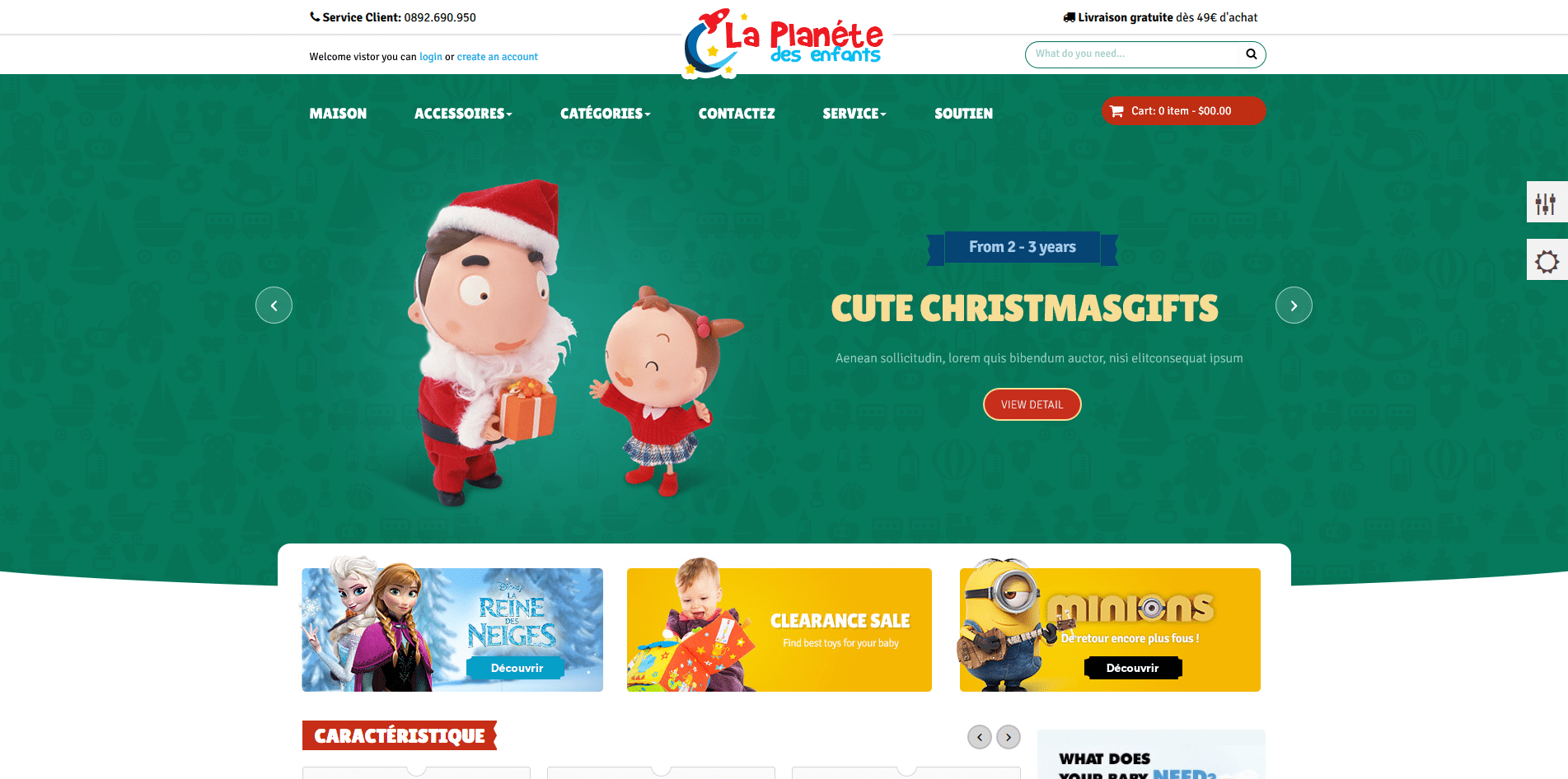 Aperçu du site LaPlaneteDesEnfants.com