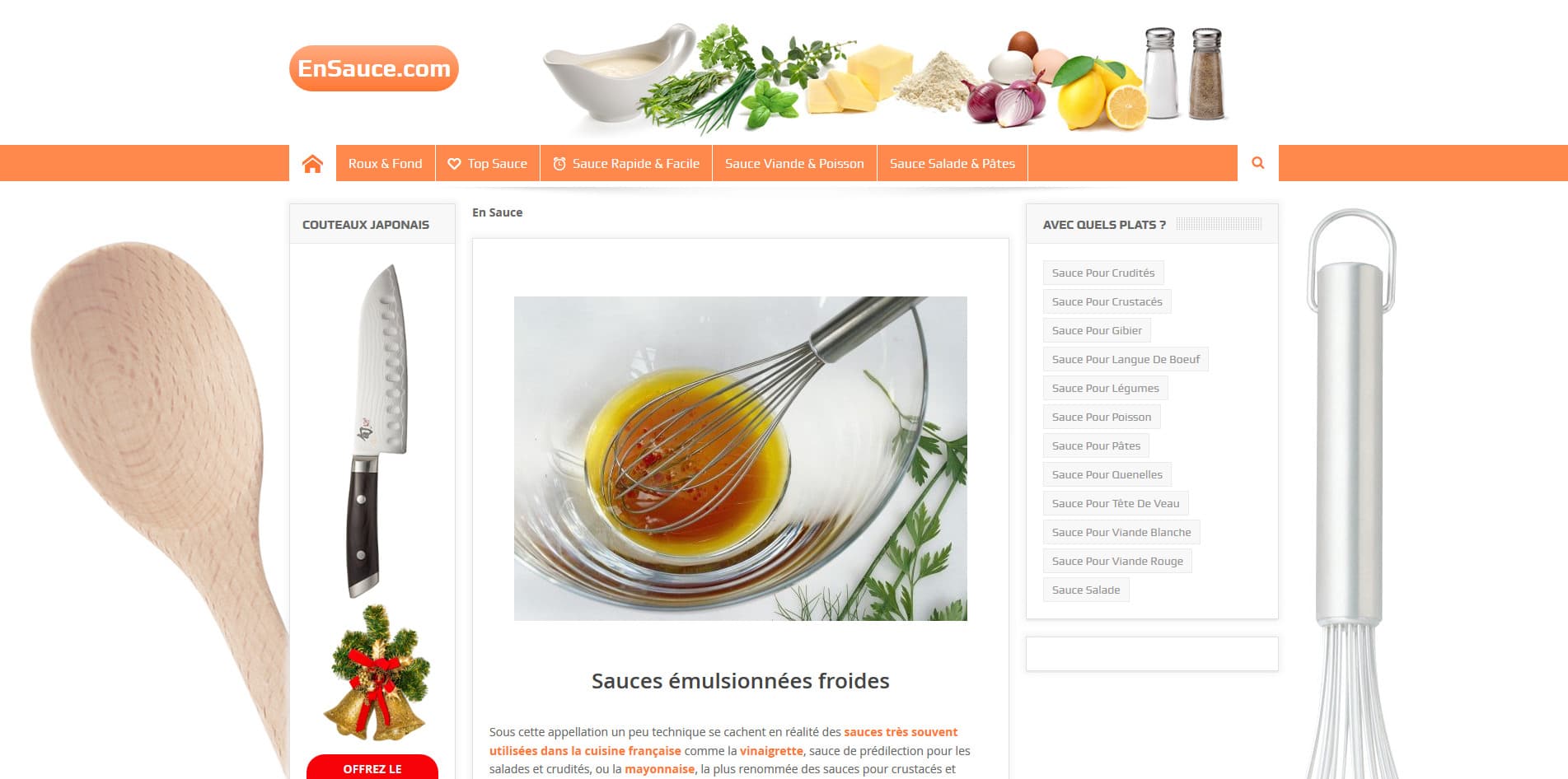 Aperçu du site EnSauce.com