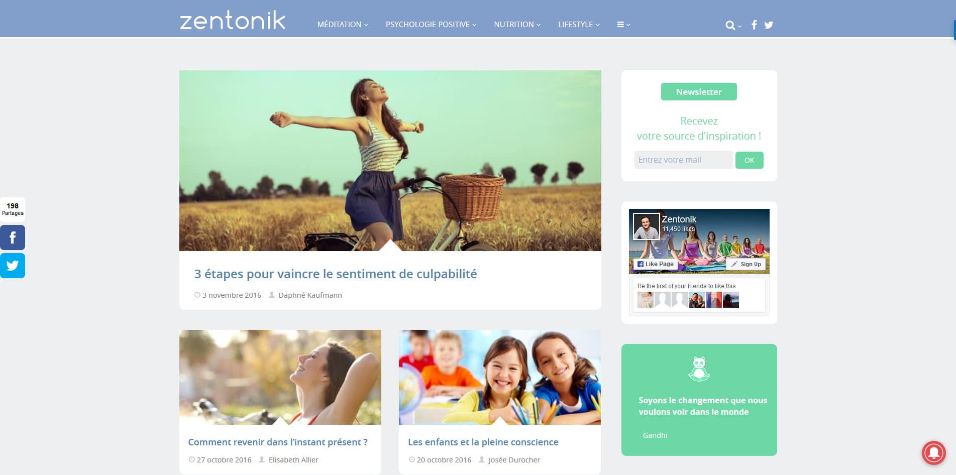 Aperçu du site Zentonik.fr