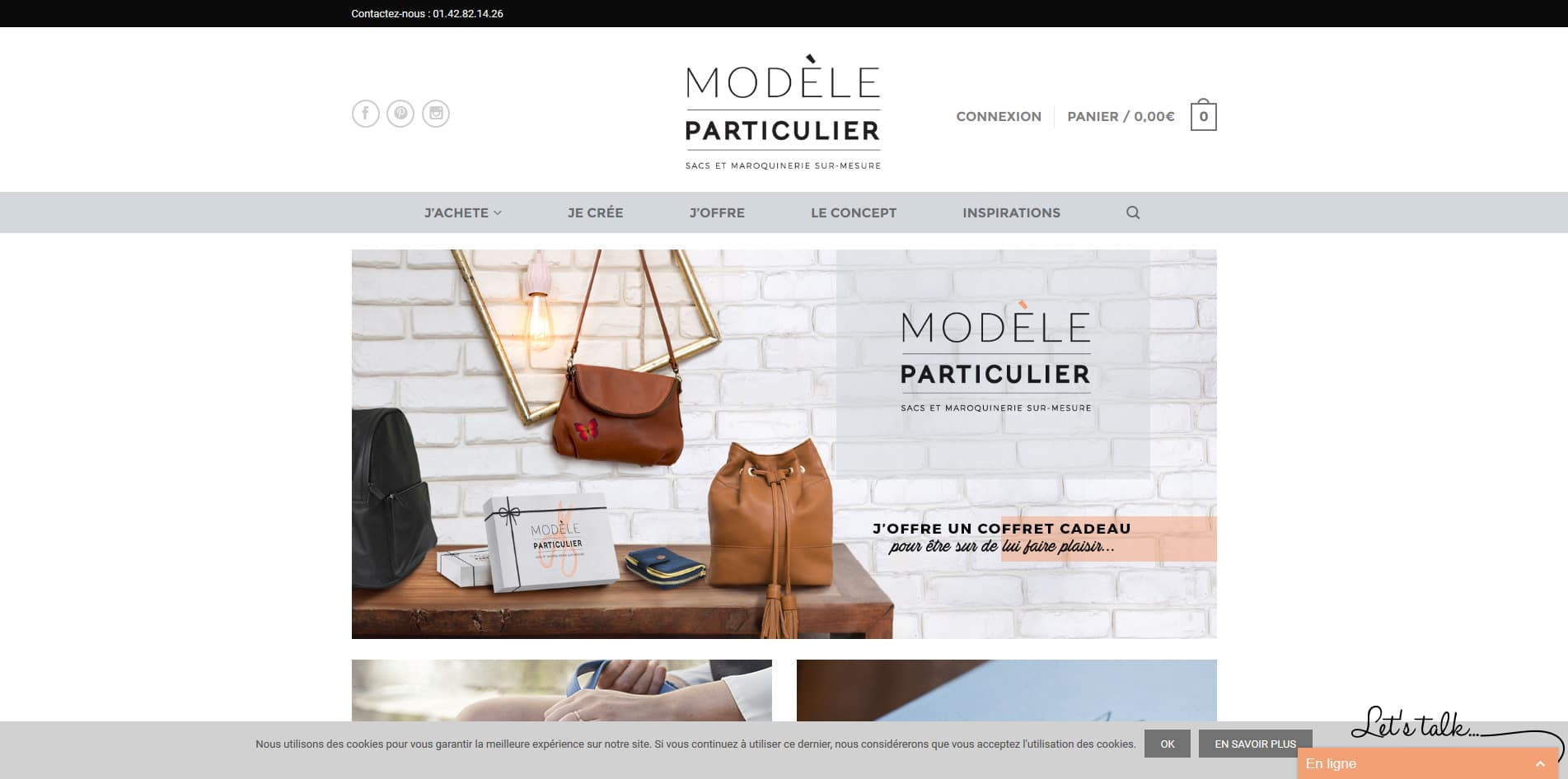 Aperçu du site ModeleParticulier.fr