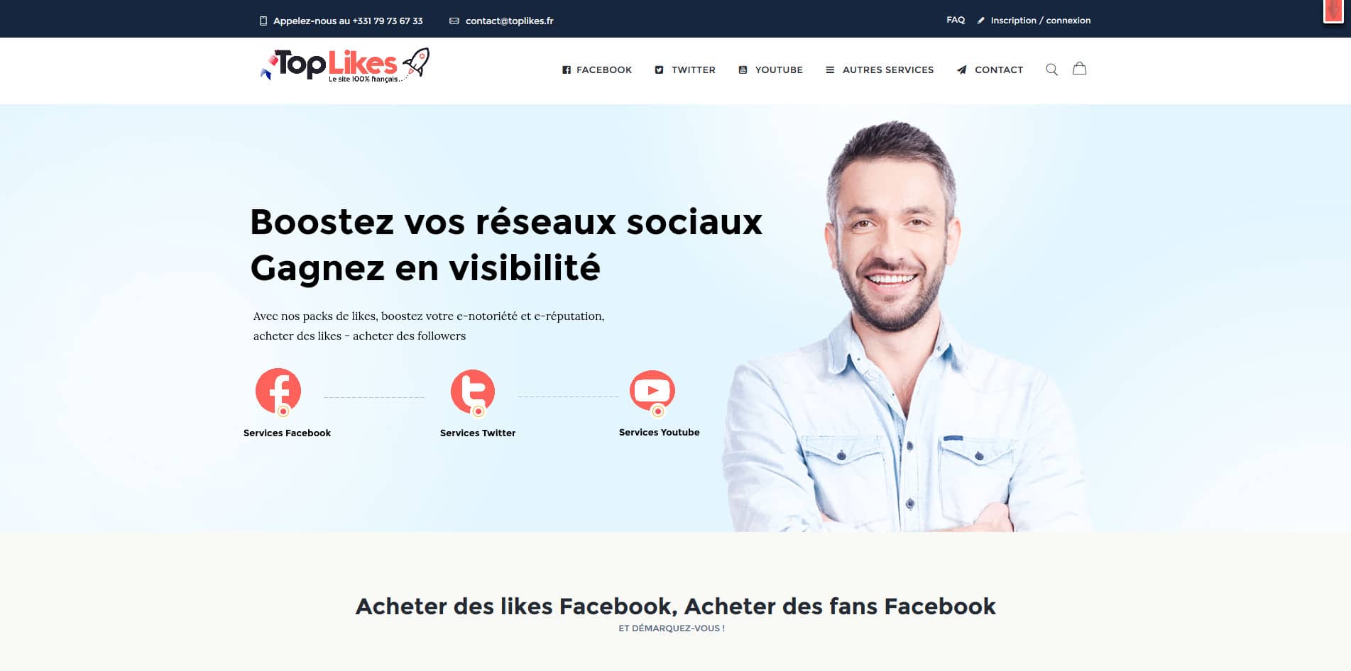 Aperçu du site Toplikes.fr
