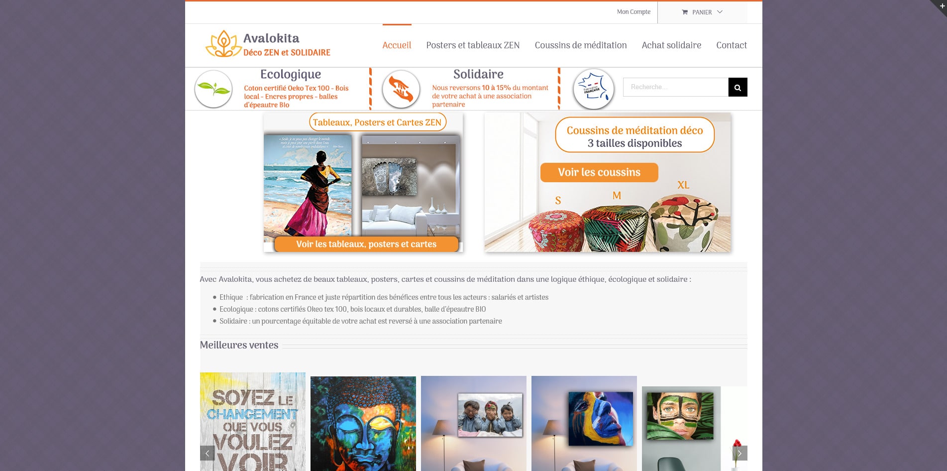 Aperçu du site Avalokita.net