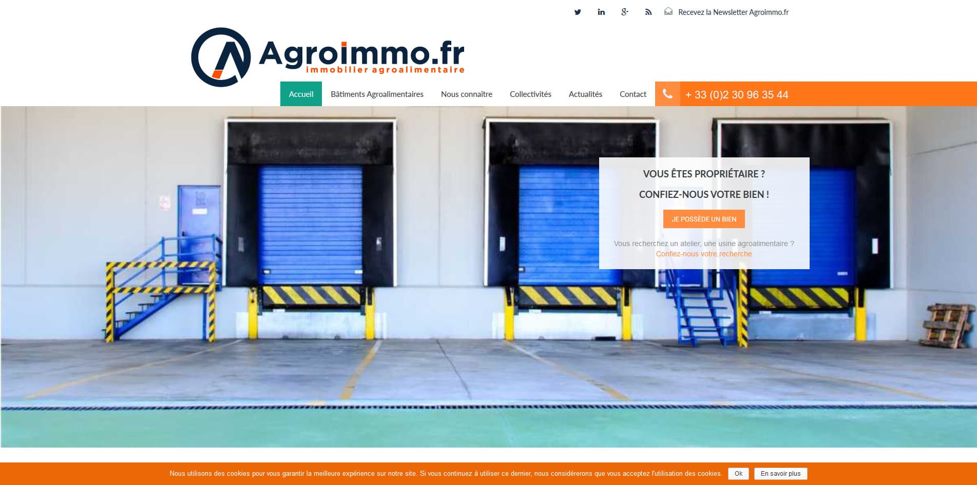 Aperçu du site Agroimmo.fr