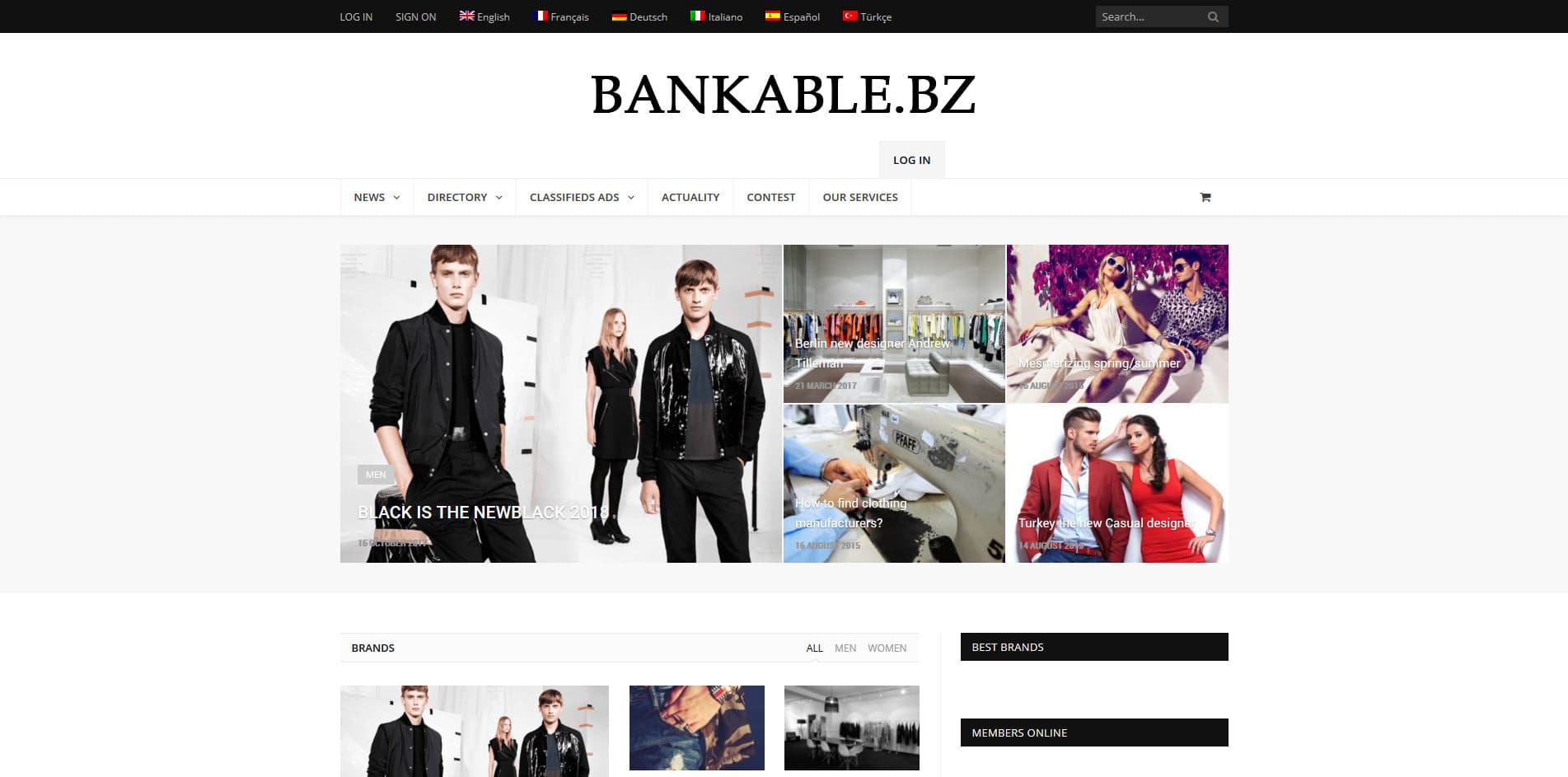 Aperçu du site Bankable.bz