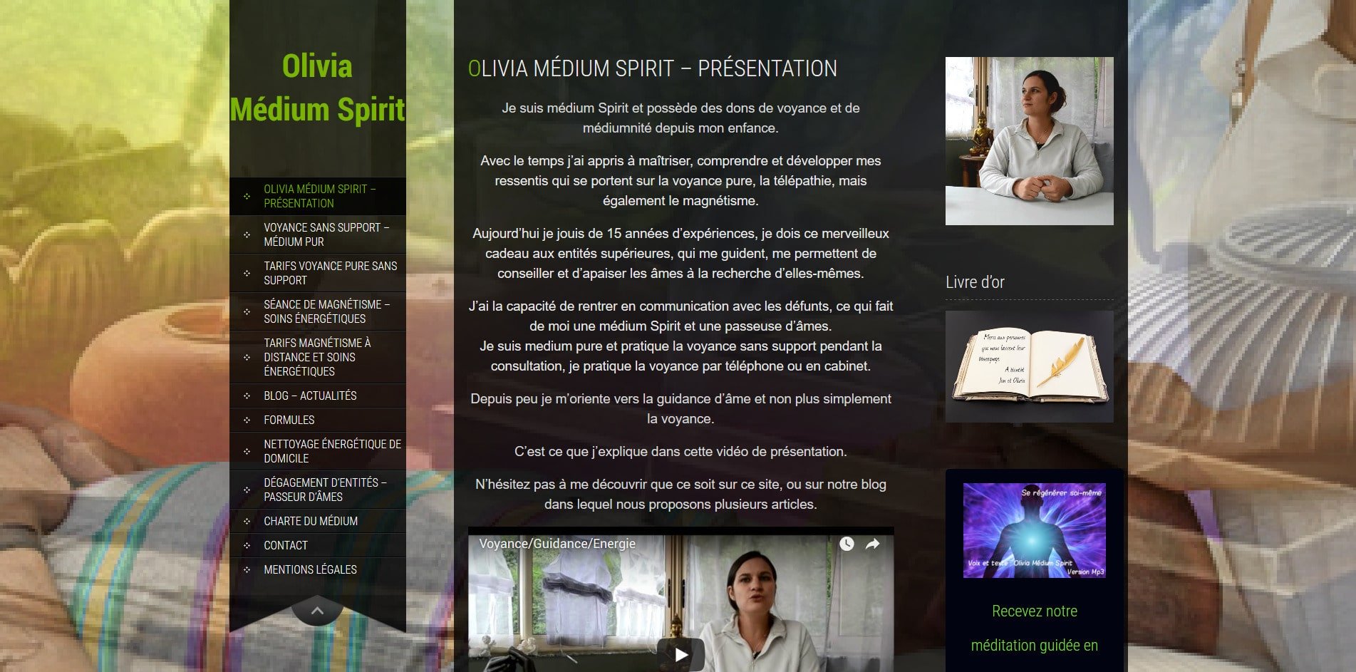 Aperçu du site Oliviavoyancemagnetisme.com