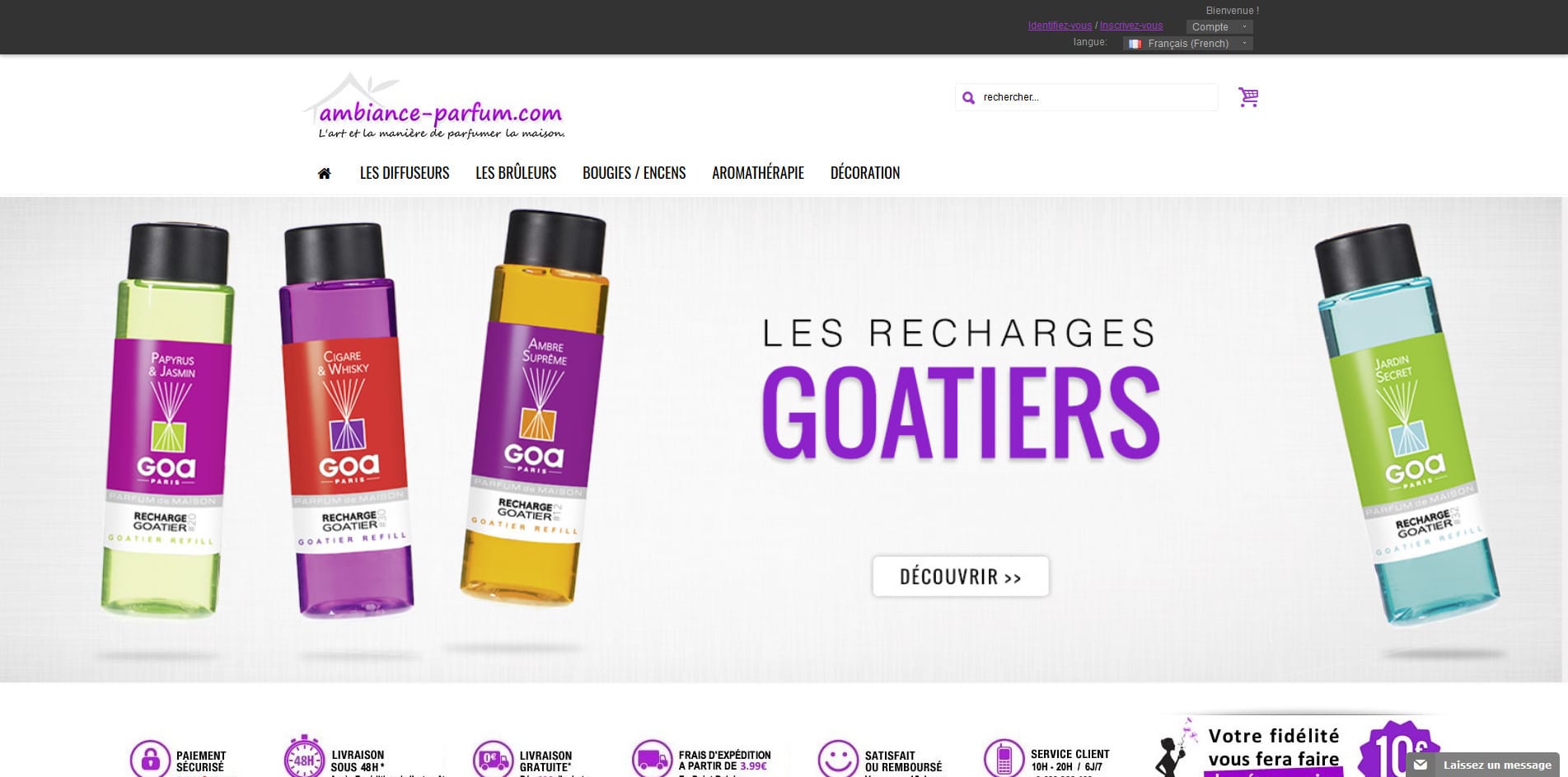 Aperçu du site Ambiance-Parfum.com