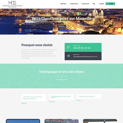 Aperçu du site marseille-chauffeur-service.com