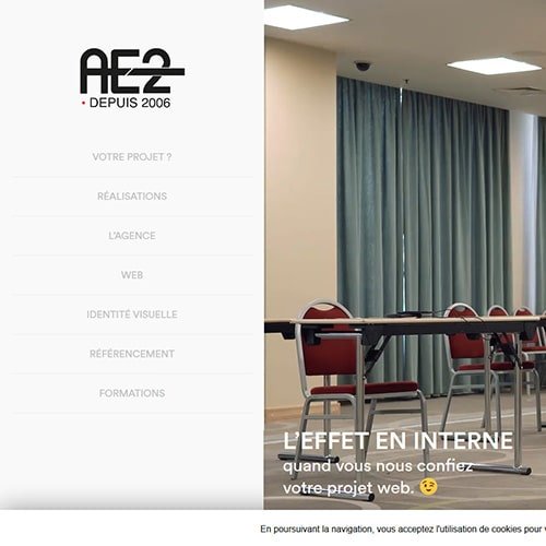 Aperçu du site ae2agence.com