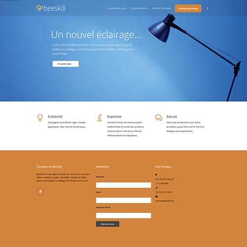 Aperçu du site beeskill.ch
