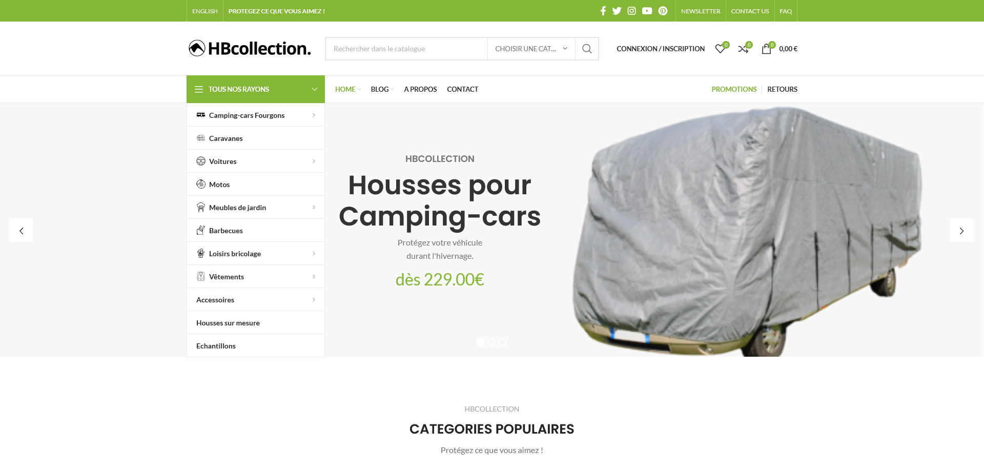 Aperçu du site hbcollection.fr