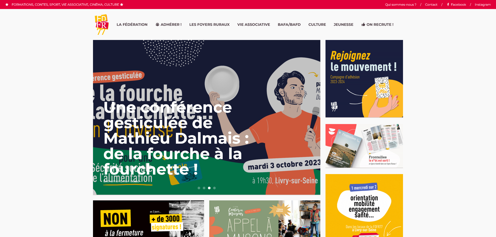 Aperçu du site fdfr77.org