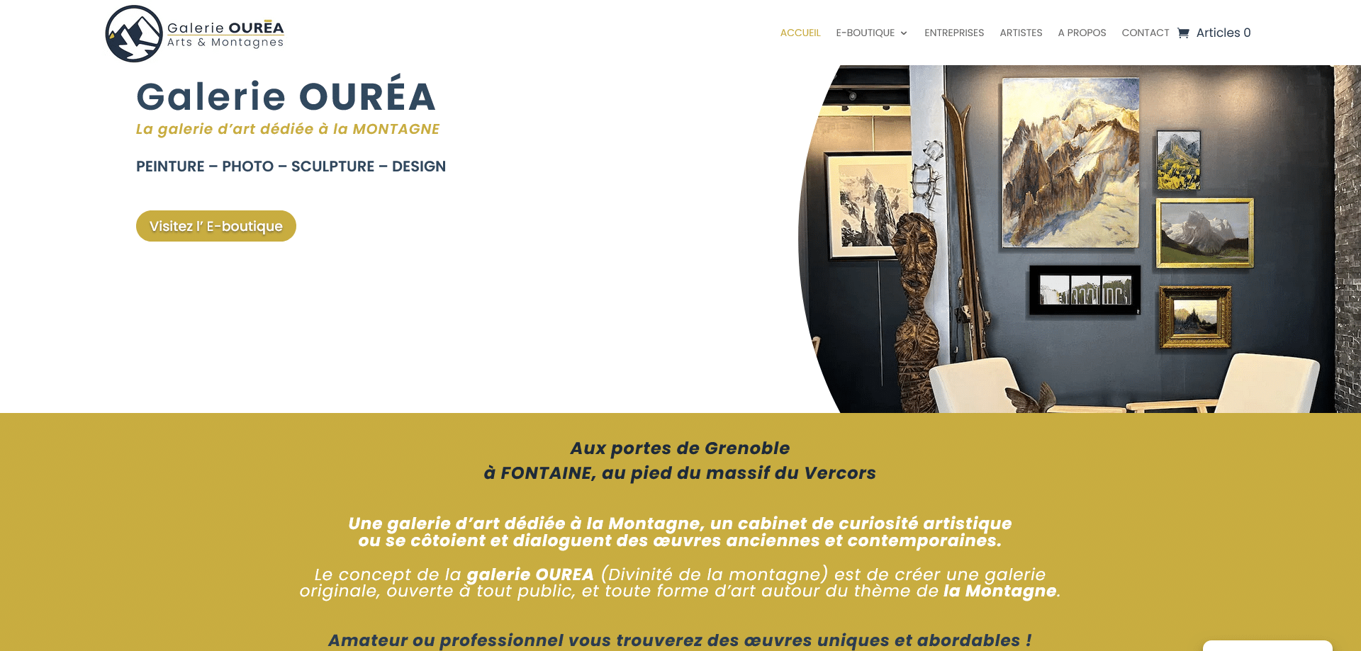 Aperçu du site galerie-ourea.com