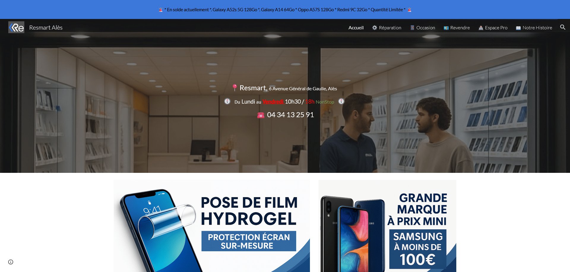 Aperçu du site resmart.fr